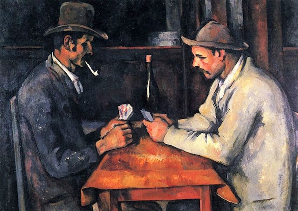 The Qatari royal family paid $250 million for Paul Cézanne’s “The Card Players” in 2011    (Wikimedia)