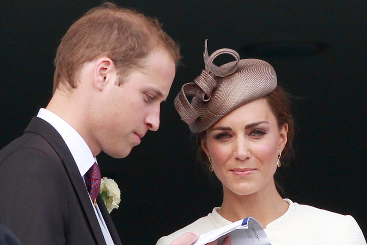 Britain's Prince William and Catherine, Duchess of Cambridge.       (Reuters/Suzanne Plunkett)