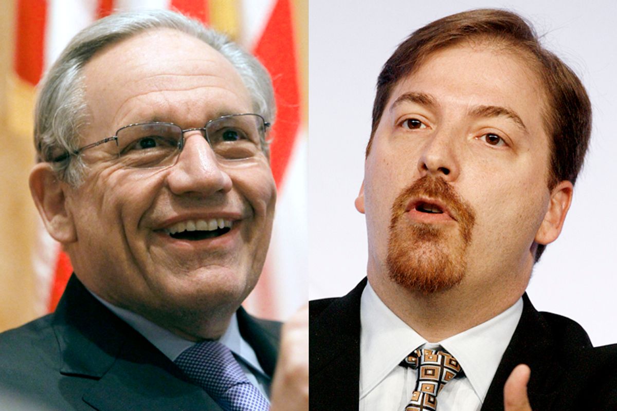 Bob Woodward, Chuck Todd      (Reuters/Alex Gallardo/Fred Prouser)