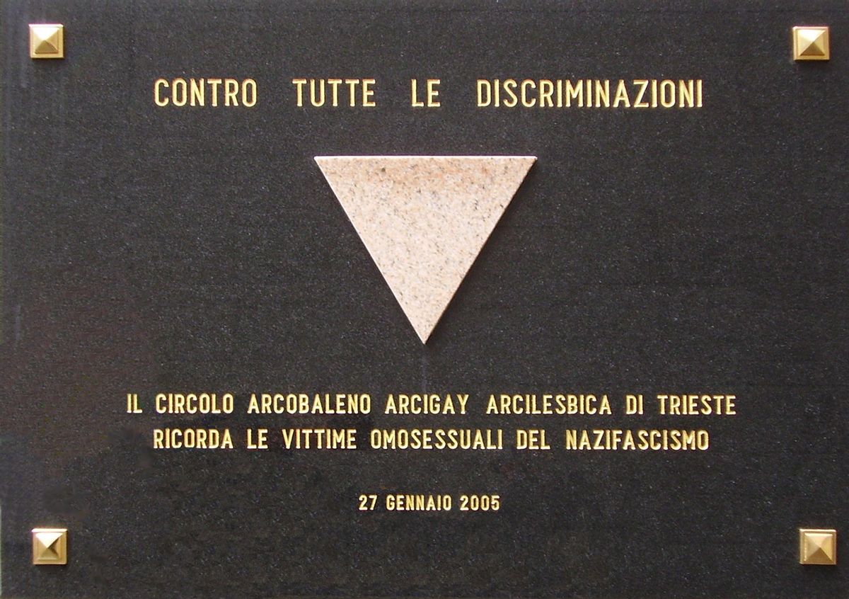 Memorial to gay victims of the Holocaust in Risiera di San Sabba         (Wikimedia Commons)
