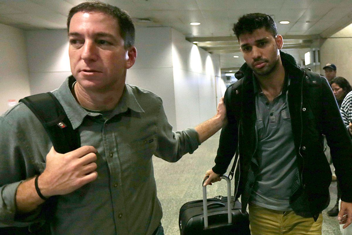 Glenn Greenwald, David Miranda              (Reuters/Ricardo Moraes)