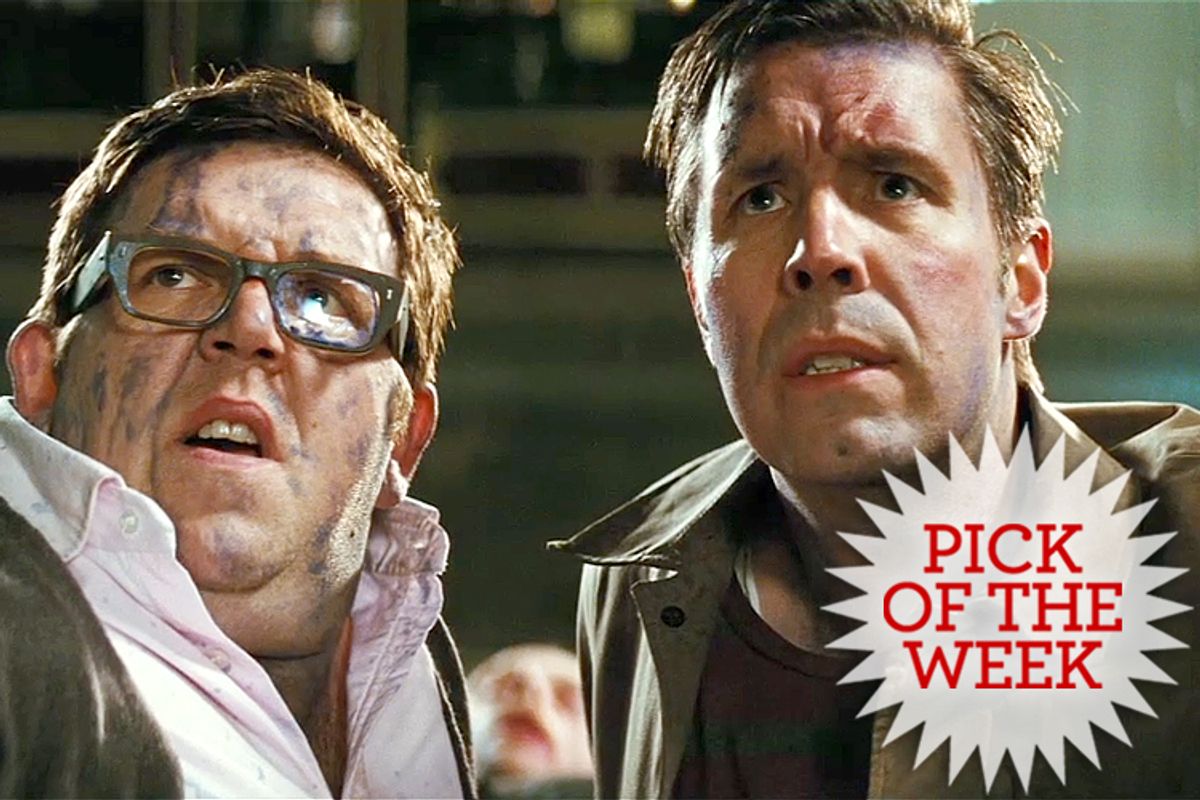  Nick Frost and Paddy Considine in "The World's End"