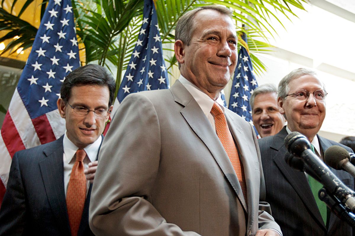 Eric Cantor, John Boehner, Kevin McCarthy, Mitch McConnell                                                                                          (AP/J. Scott Applewhite)