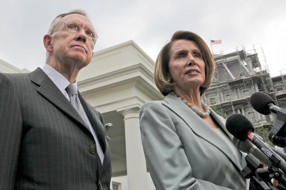 Harry Reid, Nancy Pelosi                        (AP/Pablo Martinez Monsivais)
