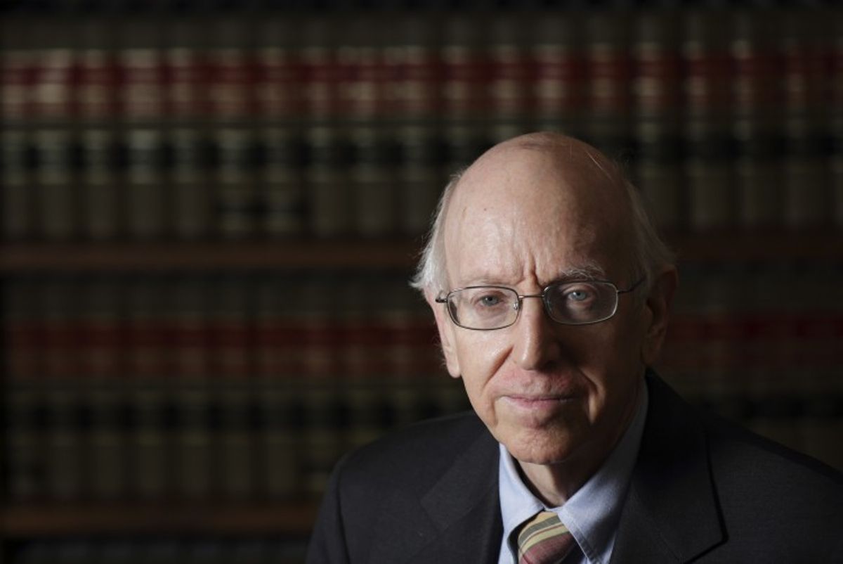 Federal Judge Richard Posner poses in his Chambers in Chicago July 2, 2012.       (Reuters)