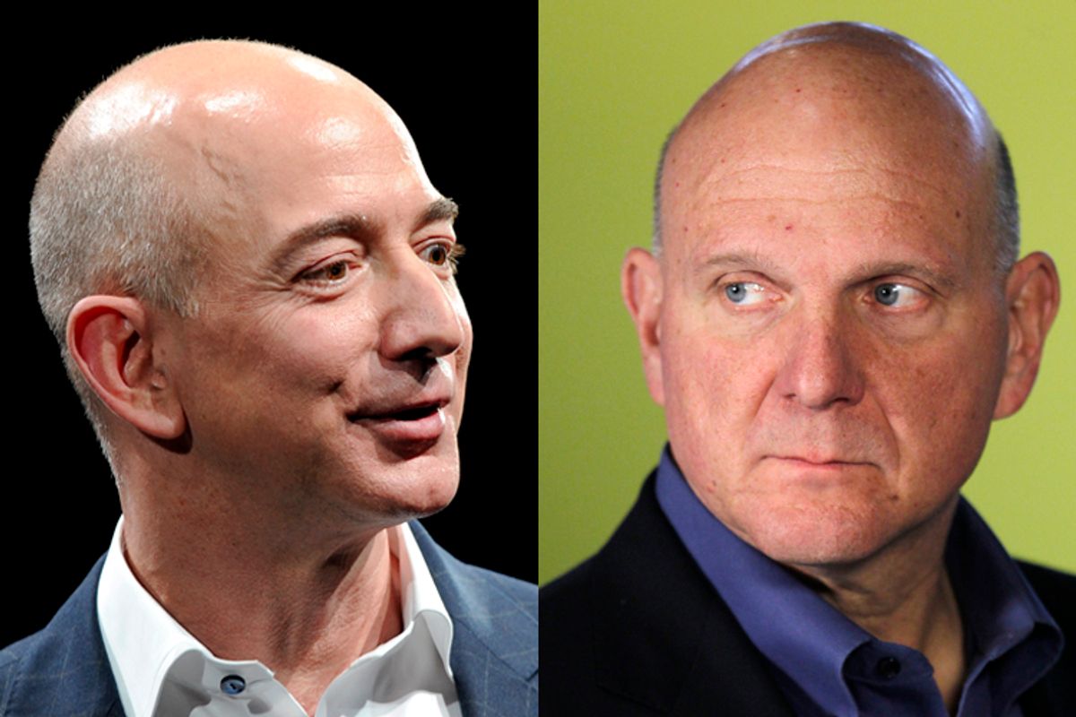 Jeff Bezos, Steve Ballmer      (Reuters/Gus Ruelas/Lucas Jackson)