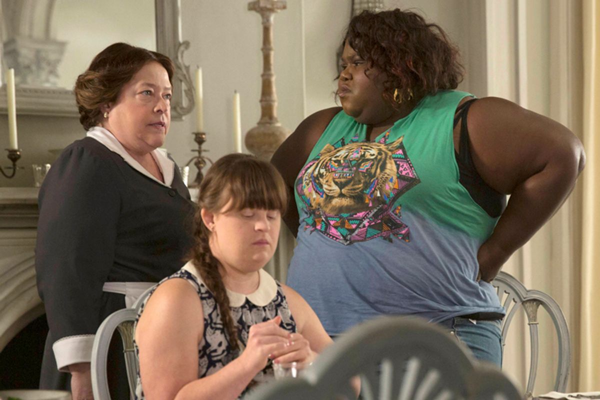 Kathy Bates, Jamie Brewer and Gabourey Sidibe in "American Horror Story: Coven"        (FX/Michele K. Short)