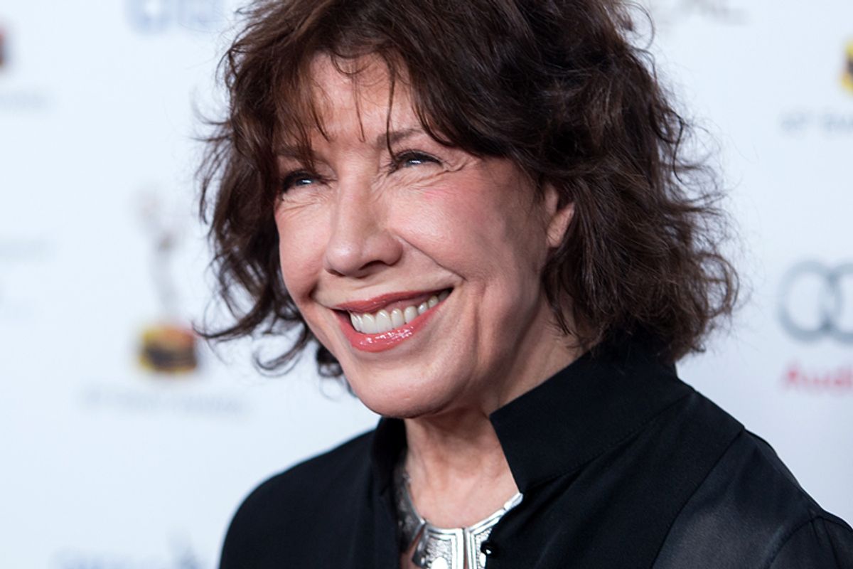 Actress Lily Tomlin arrives at the 65th Primetime Emmy Awards Performers Nominee Reception at the Pacific Design Center on Friday, Sept. 20, 2013 in Los Angeles. (Photo by Paul A. Hebert/Invision/AP)     (Paul A. Hebert)