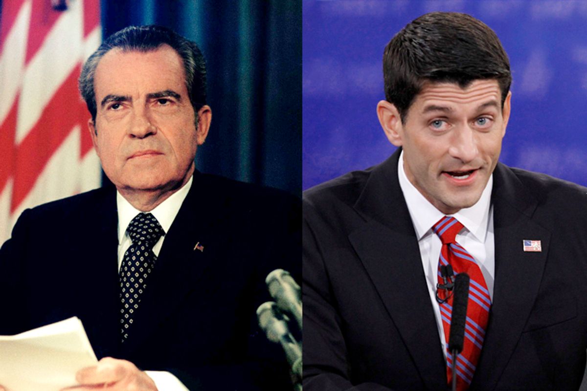 Richard Nixon, Paul Ryan         (AP/Reuters/Matt Sullivan)