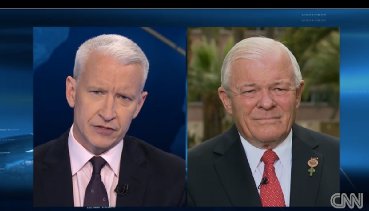 Anderson Cooper and Arizona state Sen. Al Melvin      (CNN)