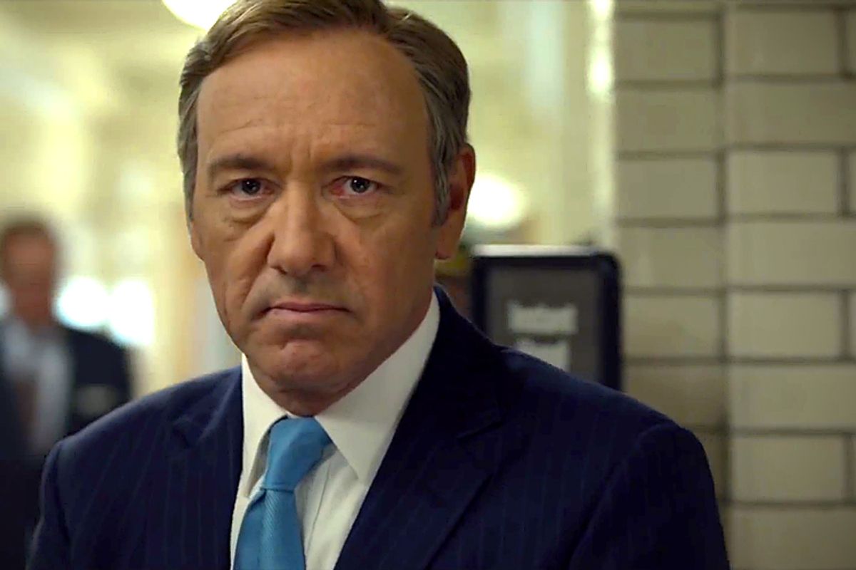  Frank Underwood (Kevin Spacey) on "House of Cards"       (Netflix)