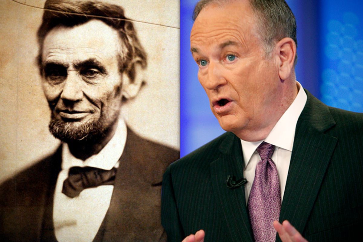 Abraham Lincoln, Bill O'Reilly          (AP/Kathy Willens/Salon)