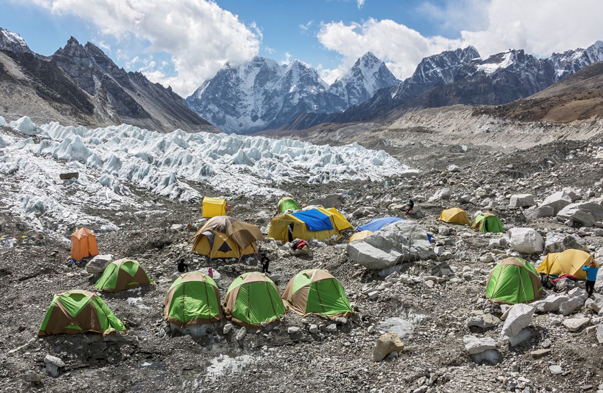 Tents on the Khumbu glacier near Everest Base Camp    (Vadim Petrakov/Shutterstock)