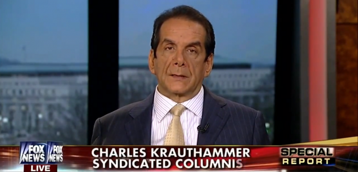  Charles Krauthammer           (Screen shot, Fox News)