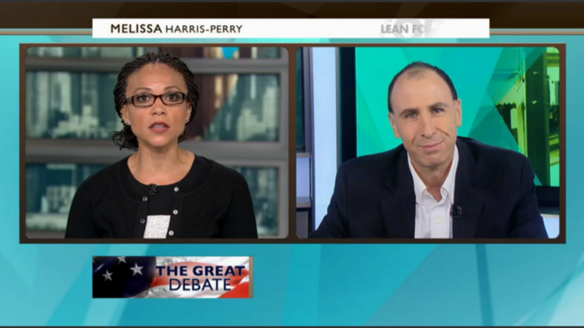  Melissa Harris-Perry and Jonathan Chait     (Screen shot, MSNBC)
