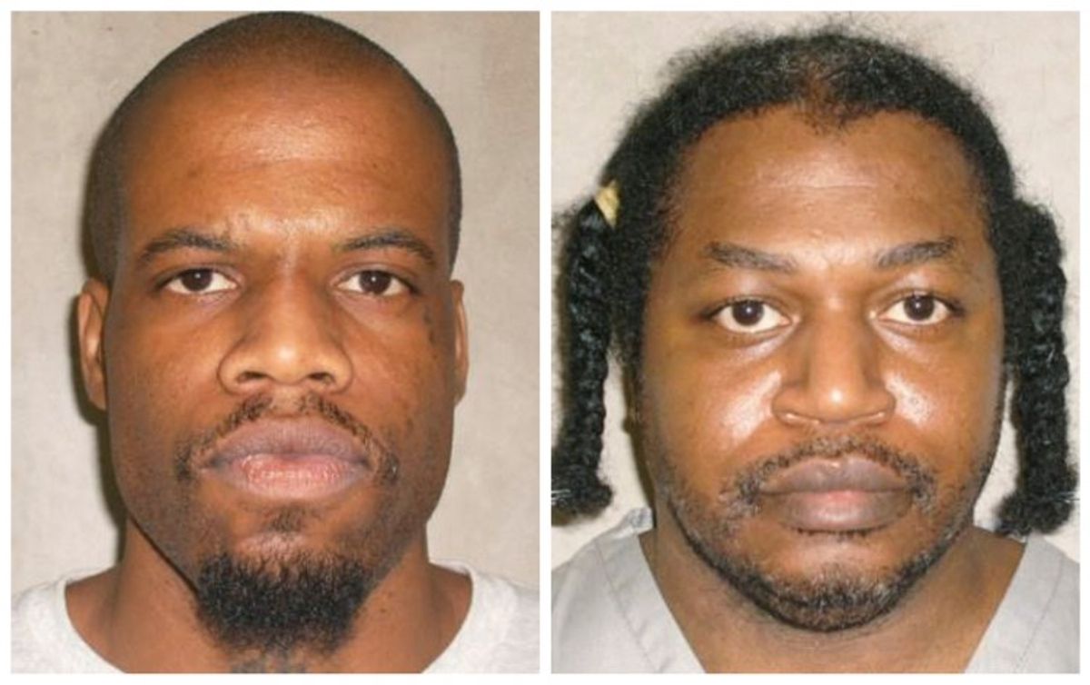 Clayton Lockett, left, and Charles Warner (AP Photo/Oklahoma Department of Corrections)