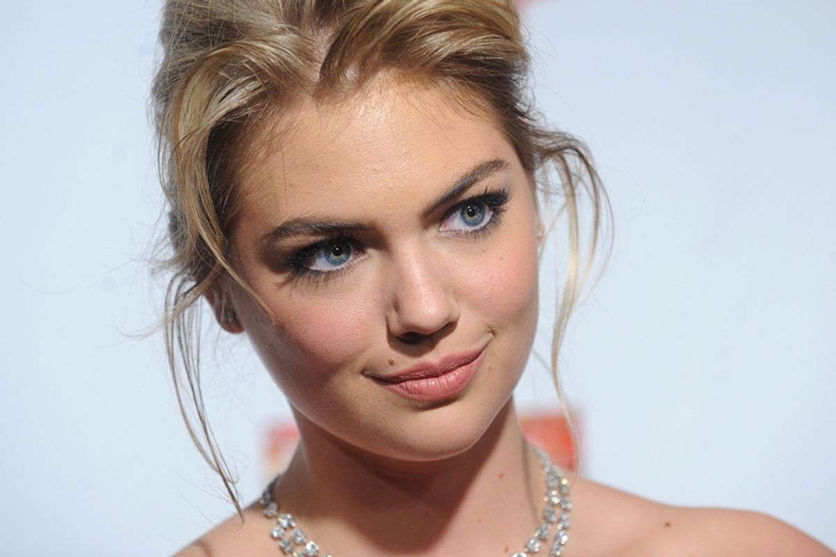 Model Kate Upton attends the 2013 Sports Illustrated Swimsuit issue launch party at Crimson on Tuesday, Feb. 12, 2013 in New York.(Photo by Brad Barket/Invision/AP)     (Brad Barket)