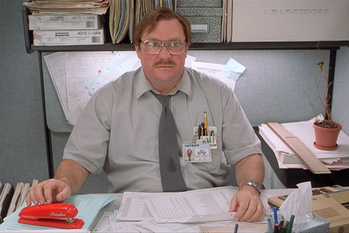 Stephen Root as Milton Waddams in "Office Space"        