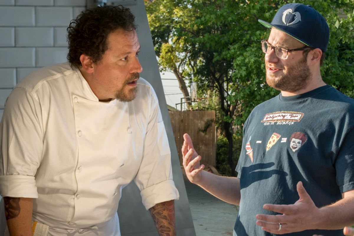 Jon Favreau in "Chef," Seth Rogen in "Neighbors"  