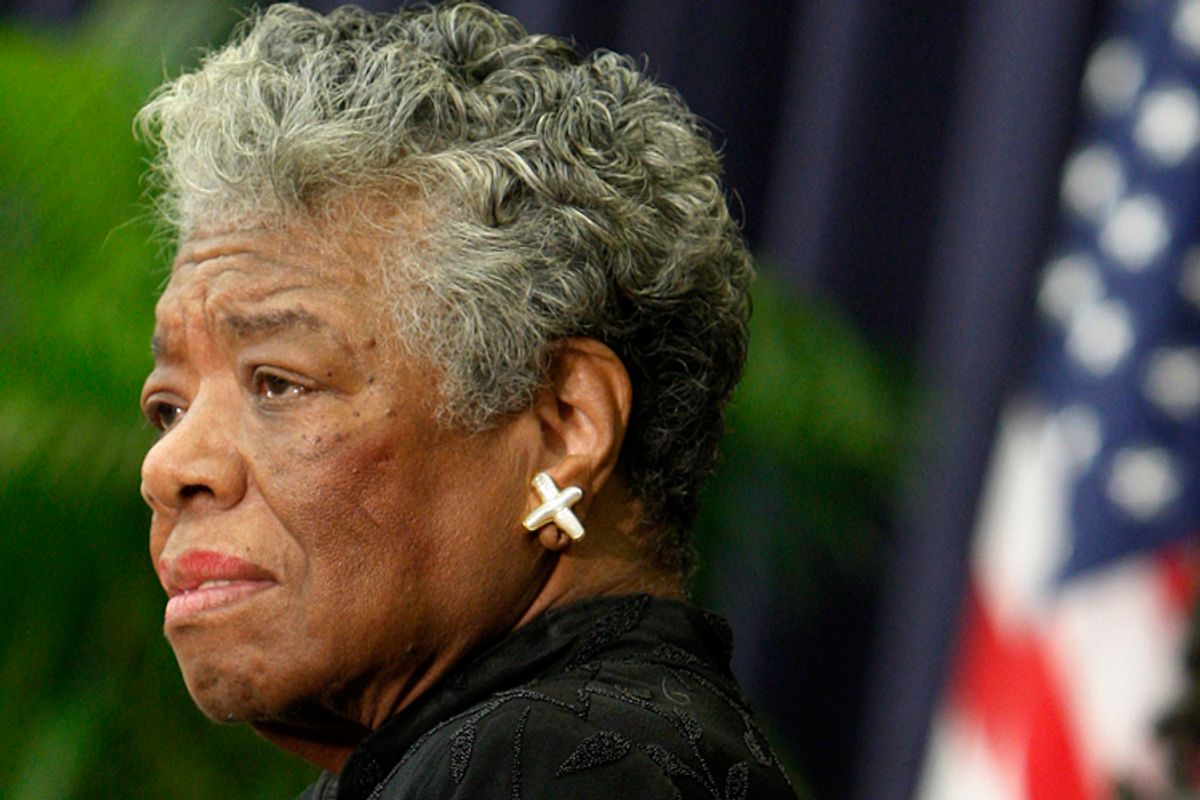 Maya Angelou        (Reuters/Jim Young)