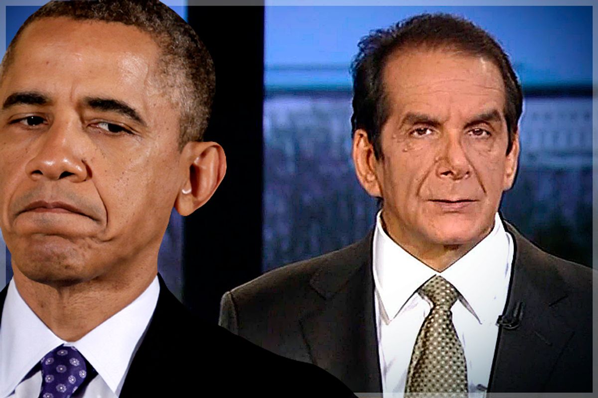Barack Obama, Charles Krauthammer                 (Reuters/Yuri Gripas/Fox News)