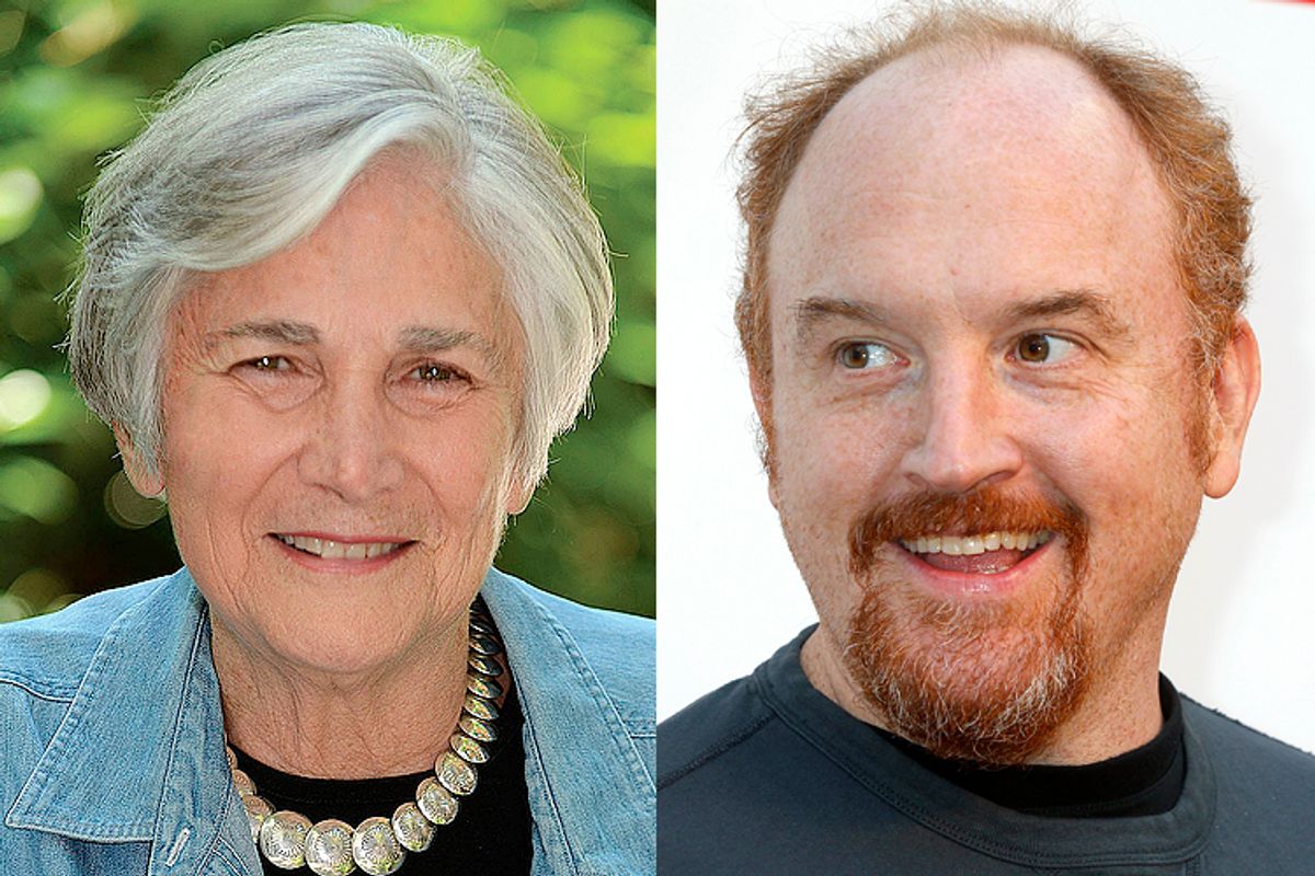 Diane Ravitch, Louie C.K.      (Knopf/Reuters/Fred Prouser)