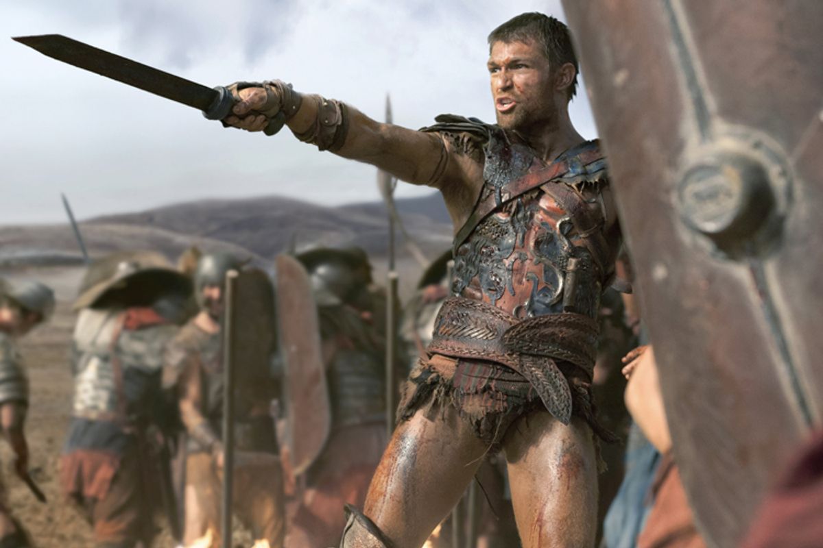 Liam McIntyre in "Spartacus"     