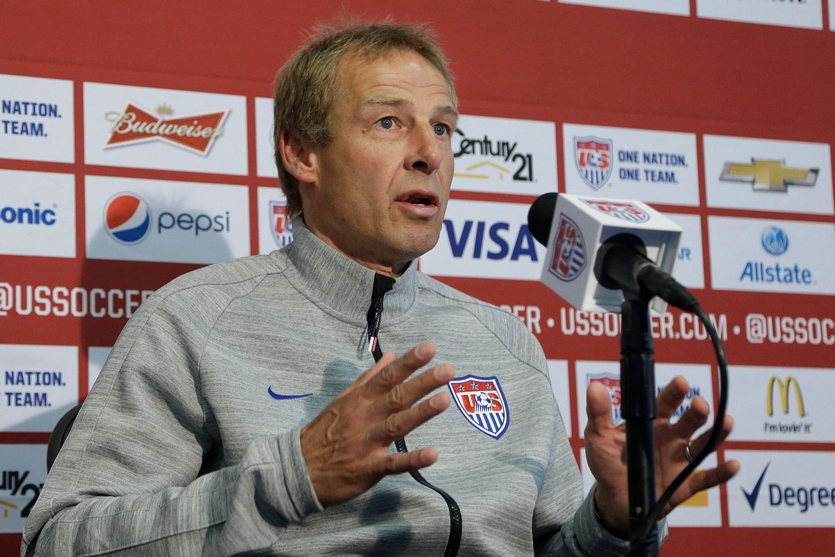 United States soccer coach Jürgen Klinsmann  (AP/Jeff Chiu)