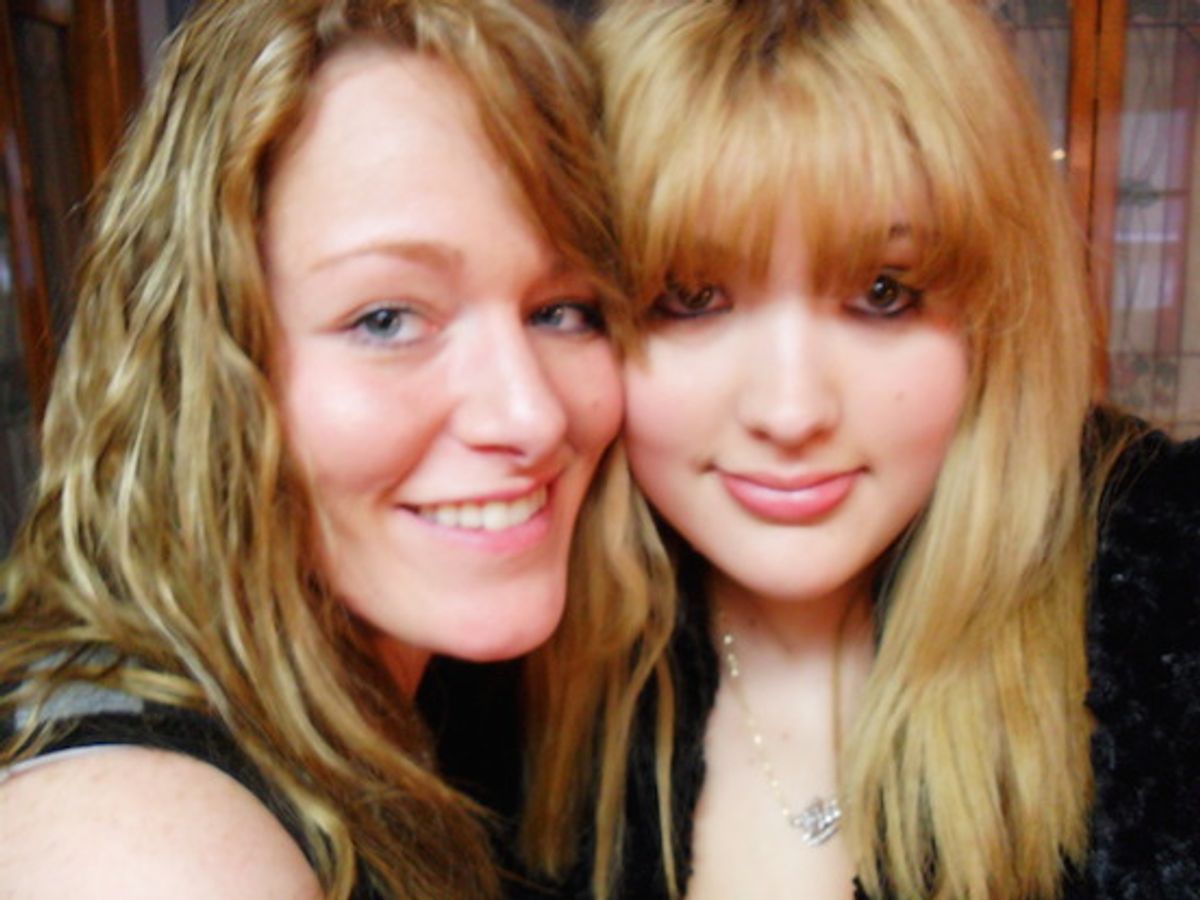 My sister Christin (left) and me in 2011