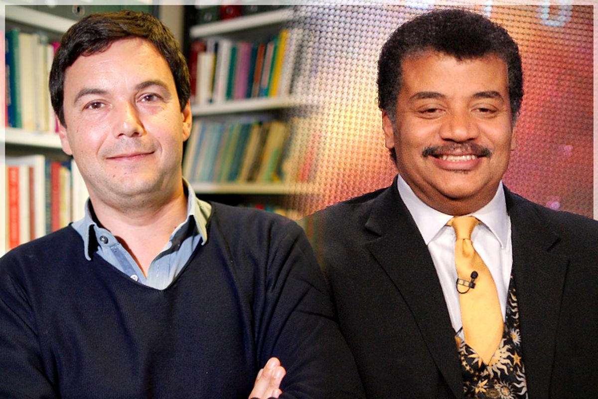 Thomas Piketty, Neil deGrasse Tyson             (Reuters/Charles Platiau/AP/Frank Micelotta)