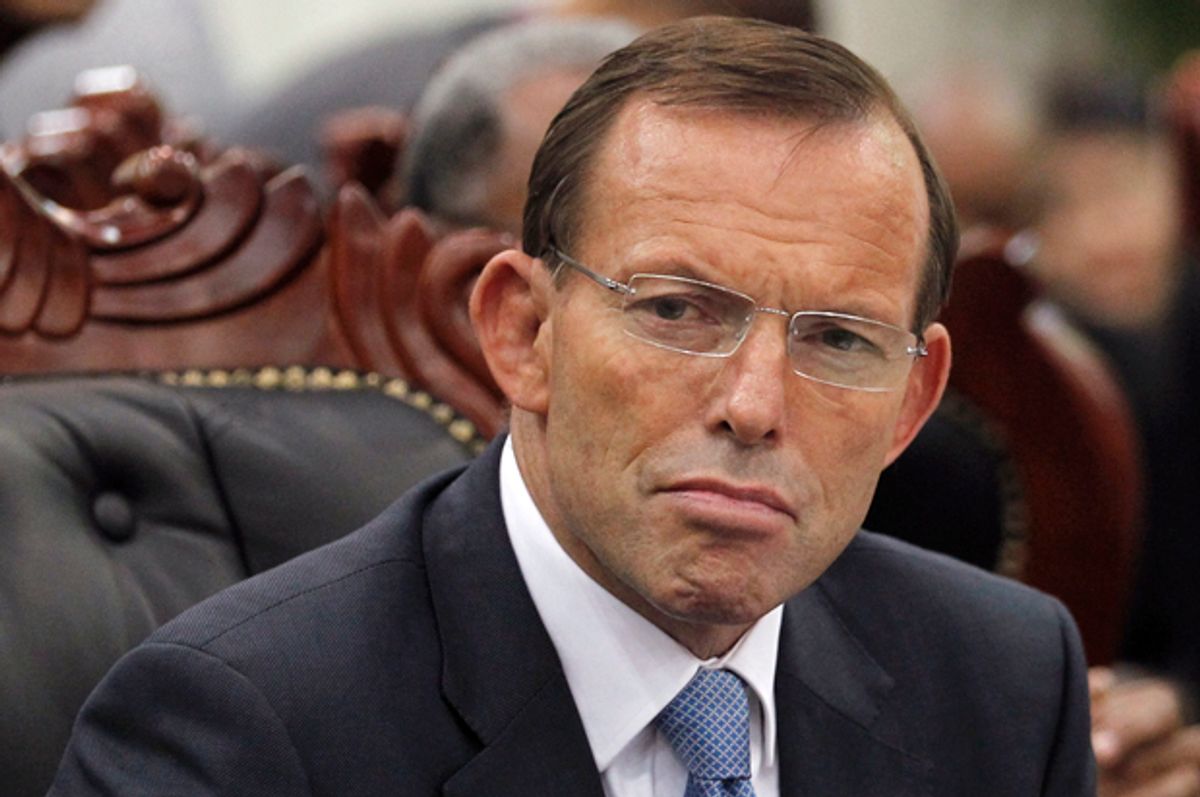 Tony Abbott           (Reuters/Dinuka Liyanawatte)