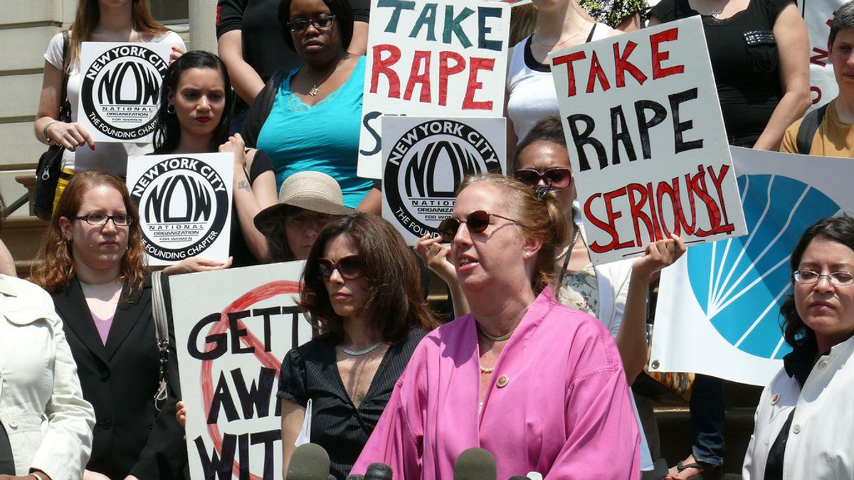 Protesting rape in New York City     (Women's eNews)