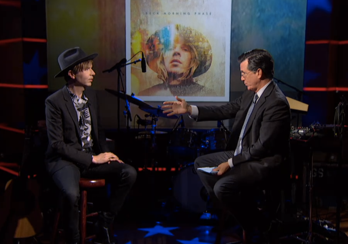  Beck and Stephen Colbert     (screenshot)