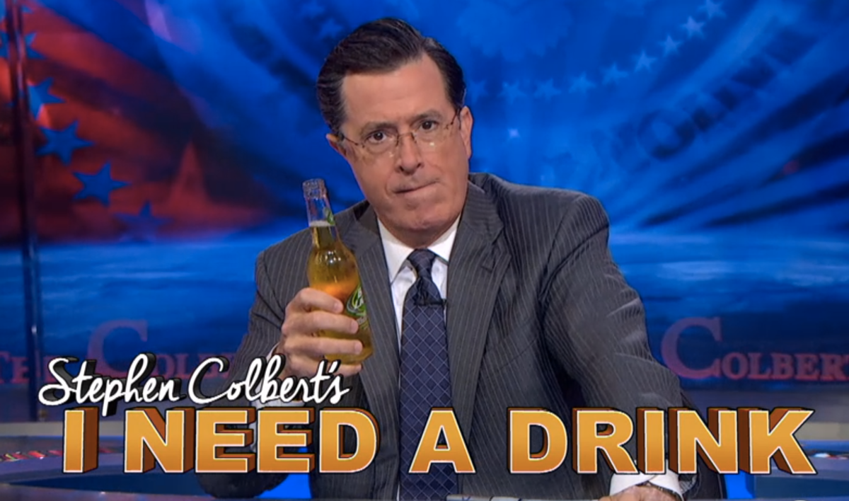 "Stephen Colbert's I Need a Drink"    (screenshot)