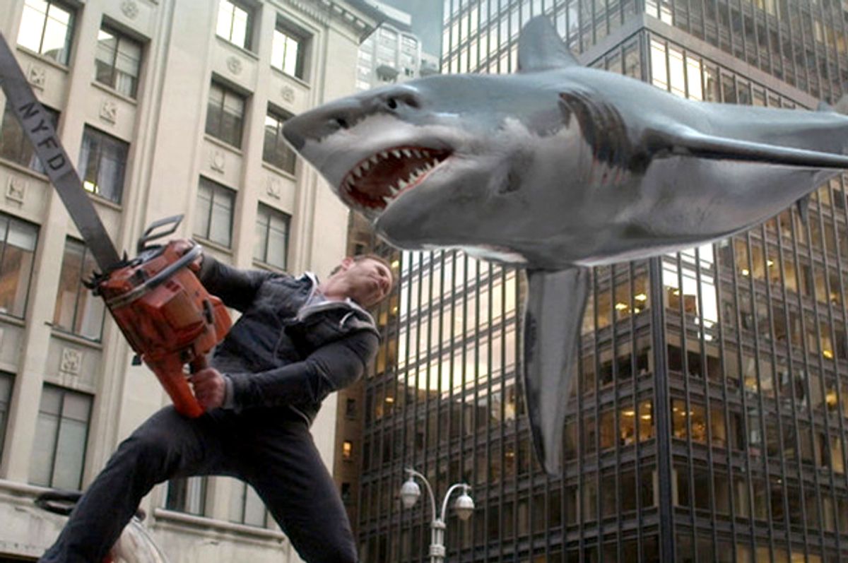 Ian Ziering in "Sharknado 2: The Second One"     (Syfy)