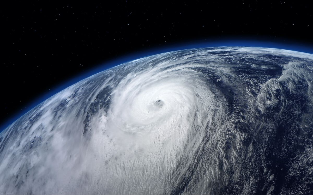 A typhoon as seen from space (Shutterstock)