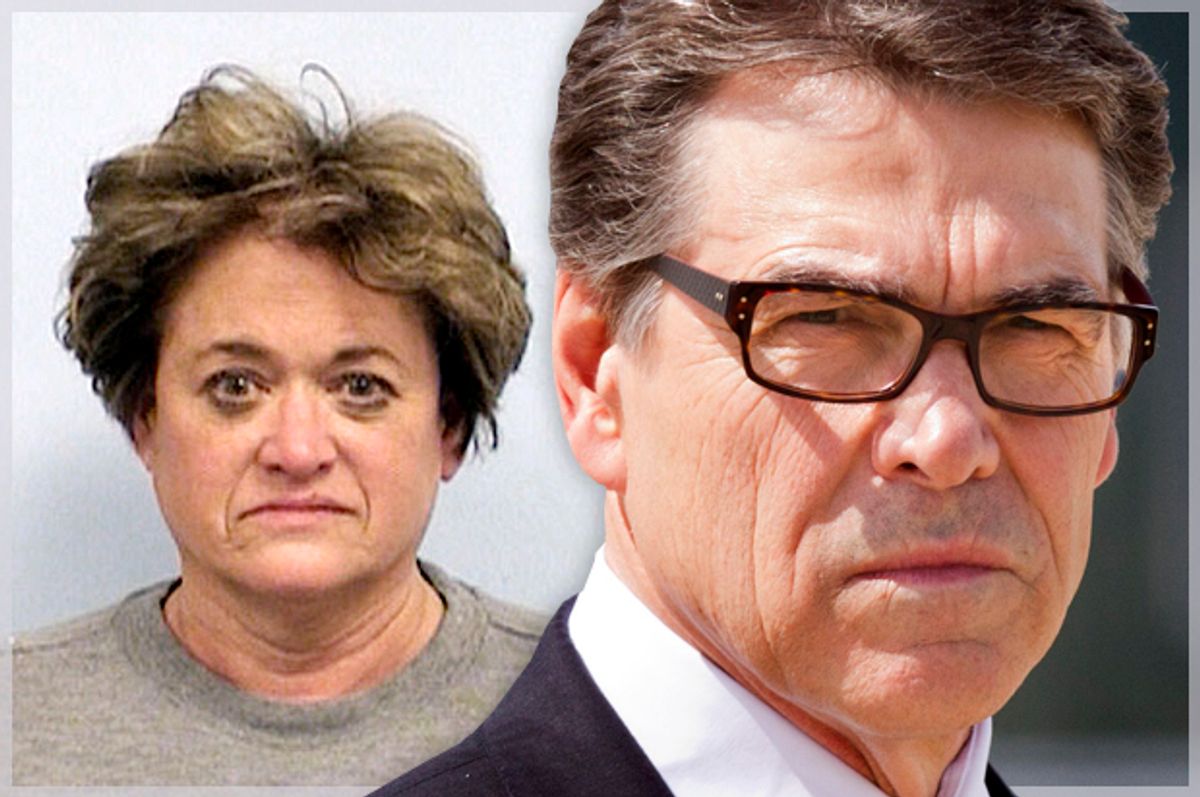 Rosemary Lehmberg, Rick Perry             (AP/Travis County Sheriff's Office/Jacquelyn Martin/Photo montage by Salon)