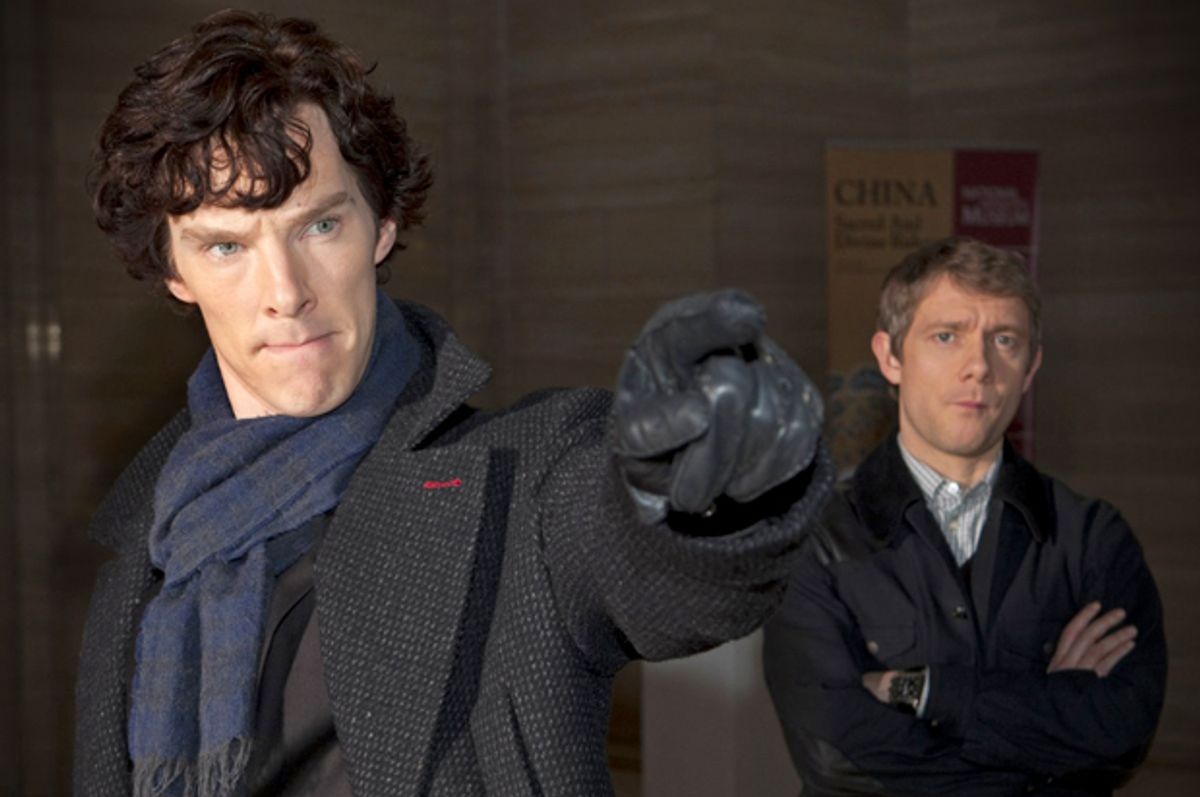 Benedict Cumberbatch and Martin Freeman in "Sherlock"        (BBC)
