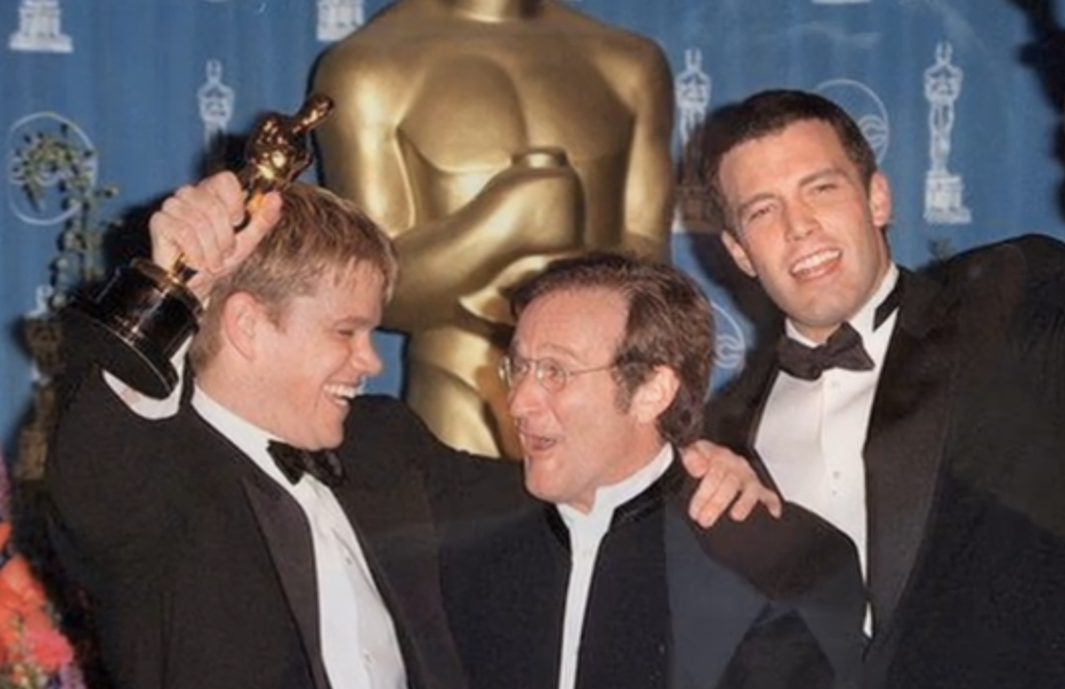 Matt Damon, Robin Williams, Ben Affleck           (screenshot/Yahoo News)