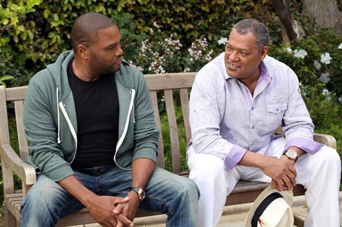 Anthony Anderson and Laurence Fishburne in "Black-ish"    (ABC/Adam Taylor)