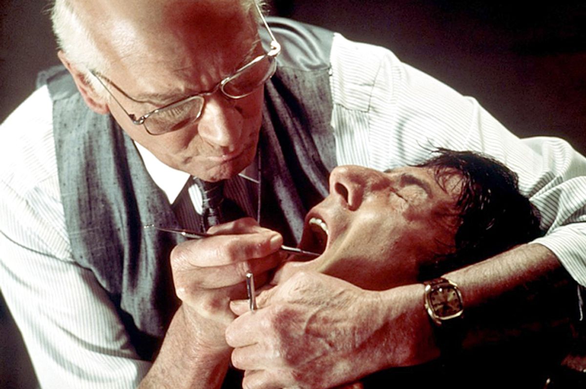 Laurence Olivier and Dustin Hoffman in "Marathon Man"         (Paramount Pictures)
