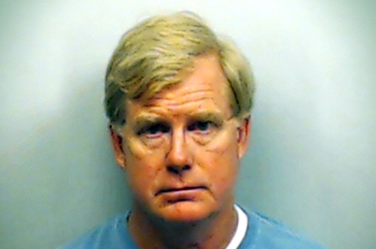 This photo provided Monday, Aug. 11, 2014 by the Fulton County Sheriff'­s Office, shows U.S. District Court Judge Mark Fuller after his arrest on a misdemeanor battery charge in Atlanta.          (Anonymous)