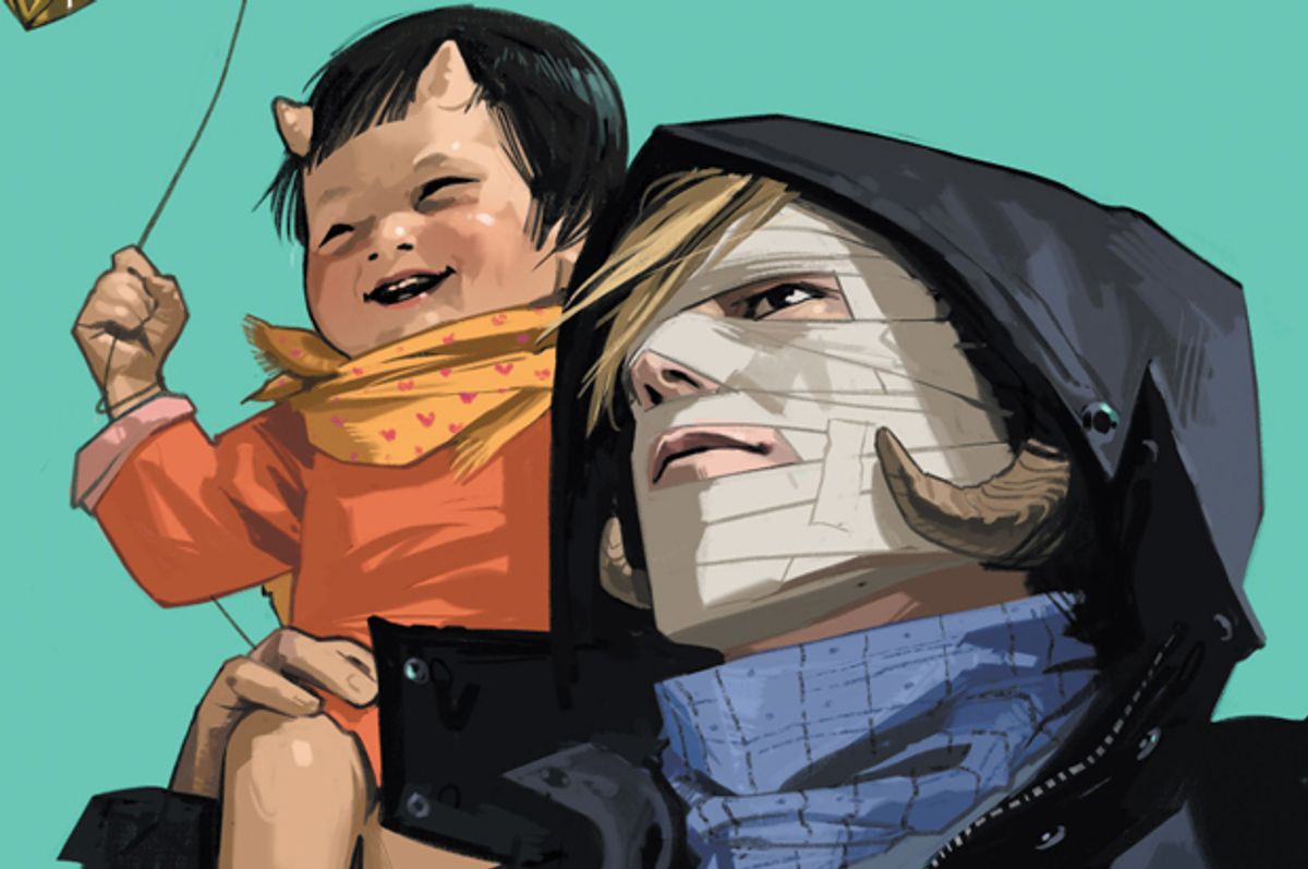 A detail from the cover of "Saga Chapter Twenty"        (Image Comics)