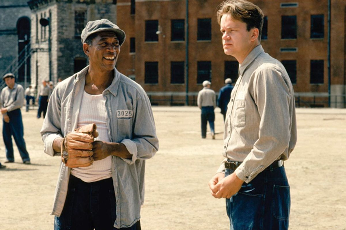 Morgan Freeman and Tim Robbins in "The Shawshank Redemption"       (Castle Rock Entertainment)