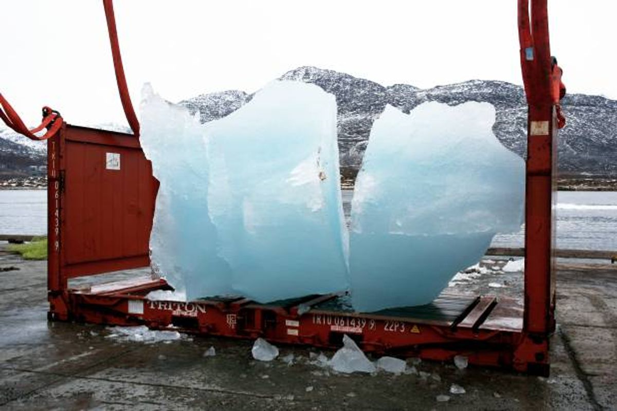 Loading ice at Nuuk Port and Harbour, Greenland       (Group Greenland)