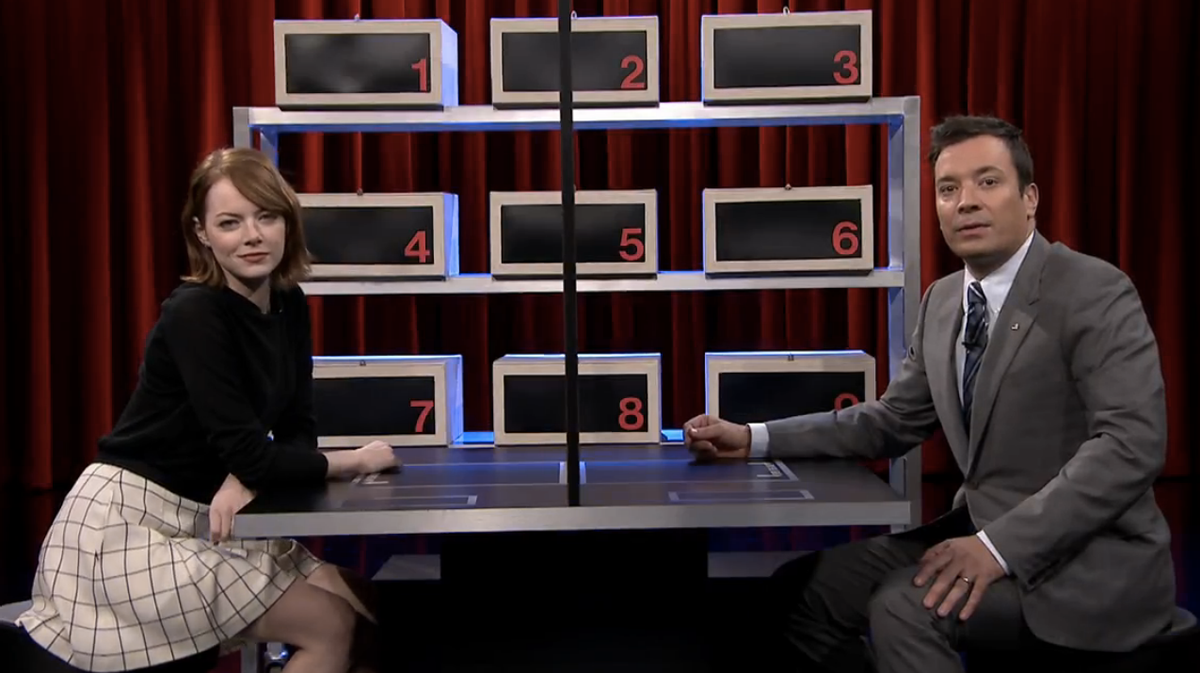  Emma Stone and Jimmy Fallon     (screenshot/"The Tonight Show with Jimmy Fallon")