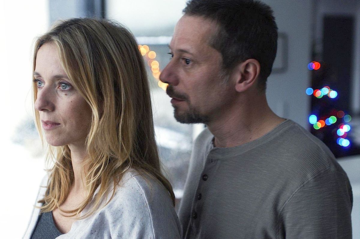 Léa Drucker and Mathieu Amalric in "The Blue Room." 