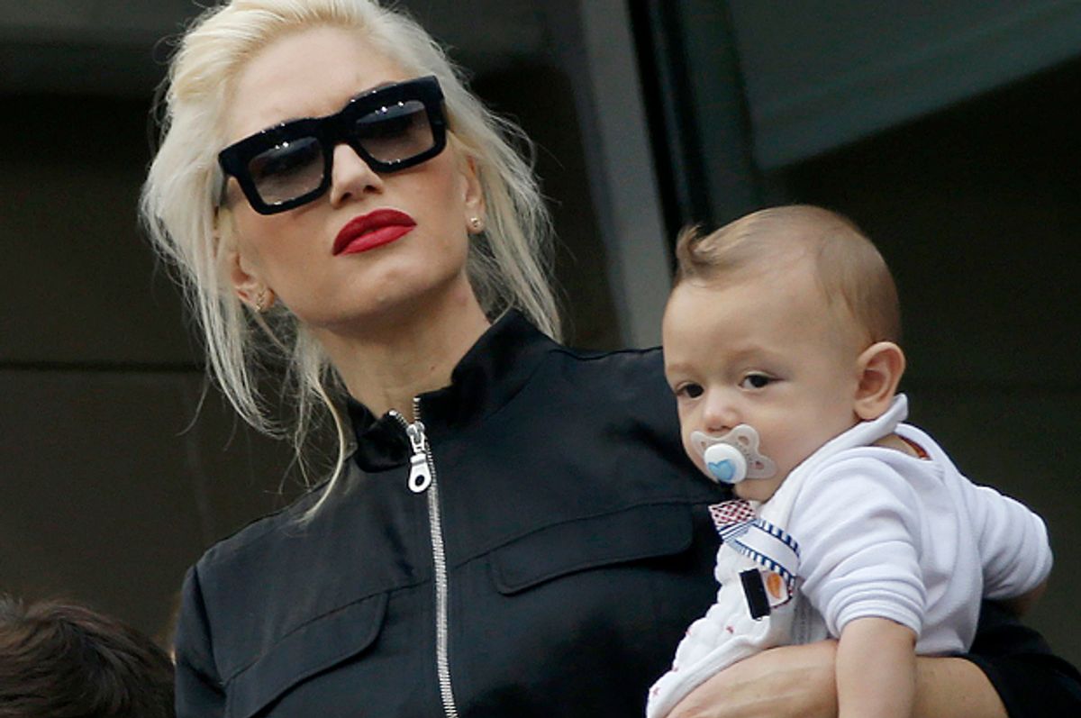 Gwen Stefani with her son Apollo     (Reuters/Mike Segar)