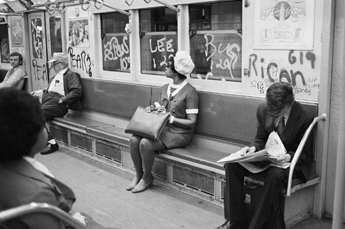 A New York City subway car, July 26, 1972        (AP/Jim Wells)