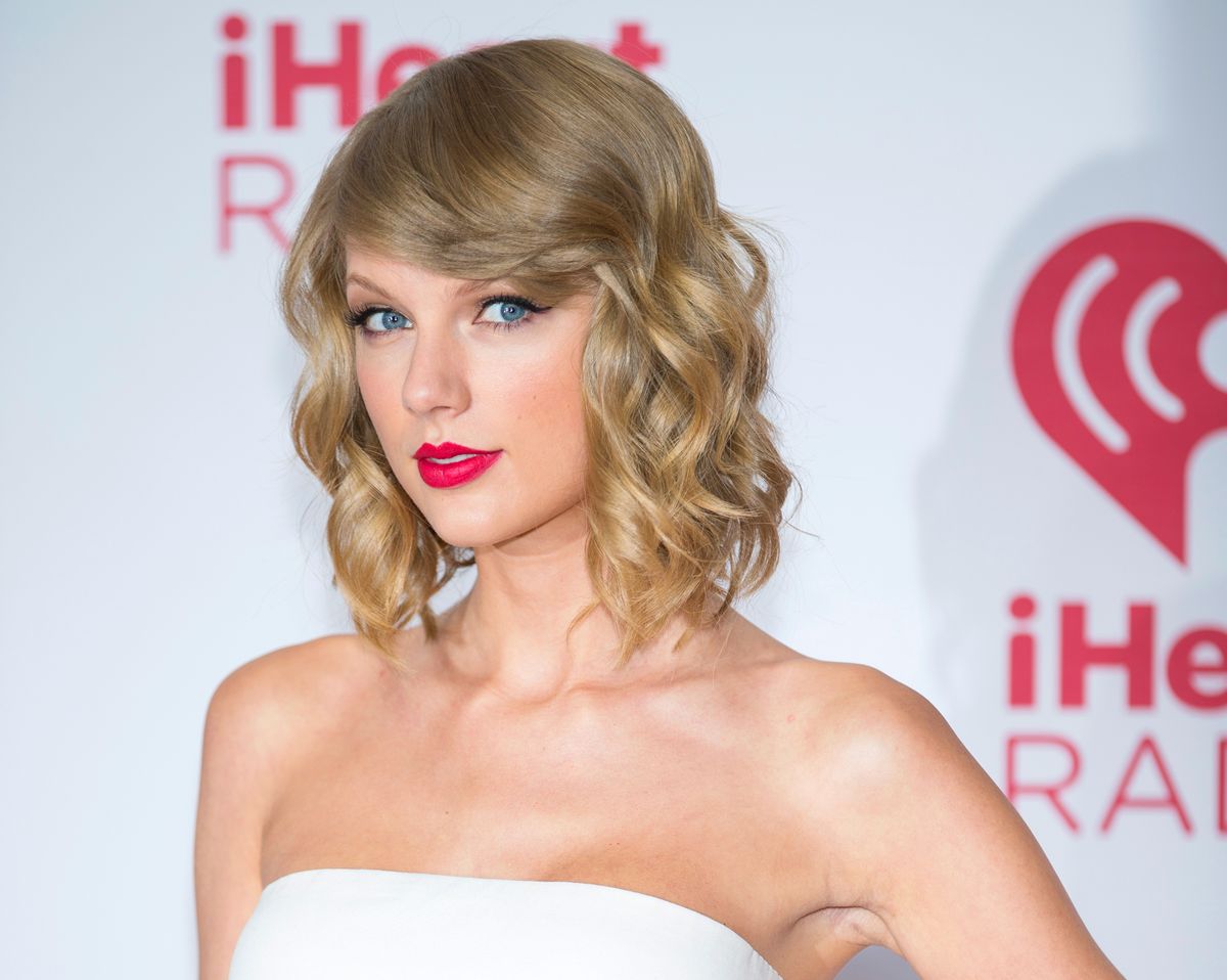 In this Sept. 19, 2014 file photo, Taylor Swift arrives at the iHeart Radio Music Festival in Las Vegas. (Photo by Andrew Estey/Invision/AP, File)